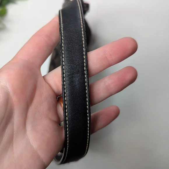 Y2K Coach Signature Fabric Black Shoulder Bag 6371 - Picture 9 of 16